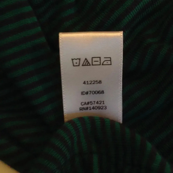 Loft Green Long Sleeve Striped Top - Picture 7 of 7